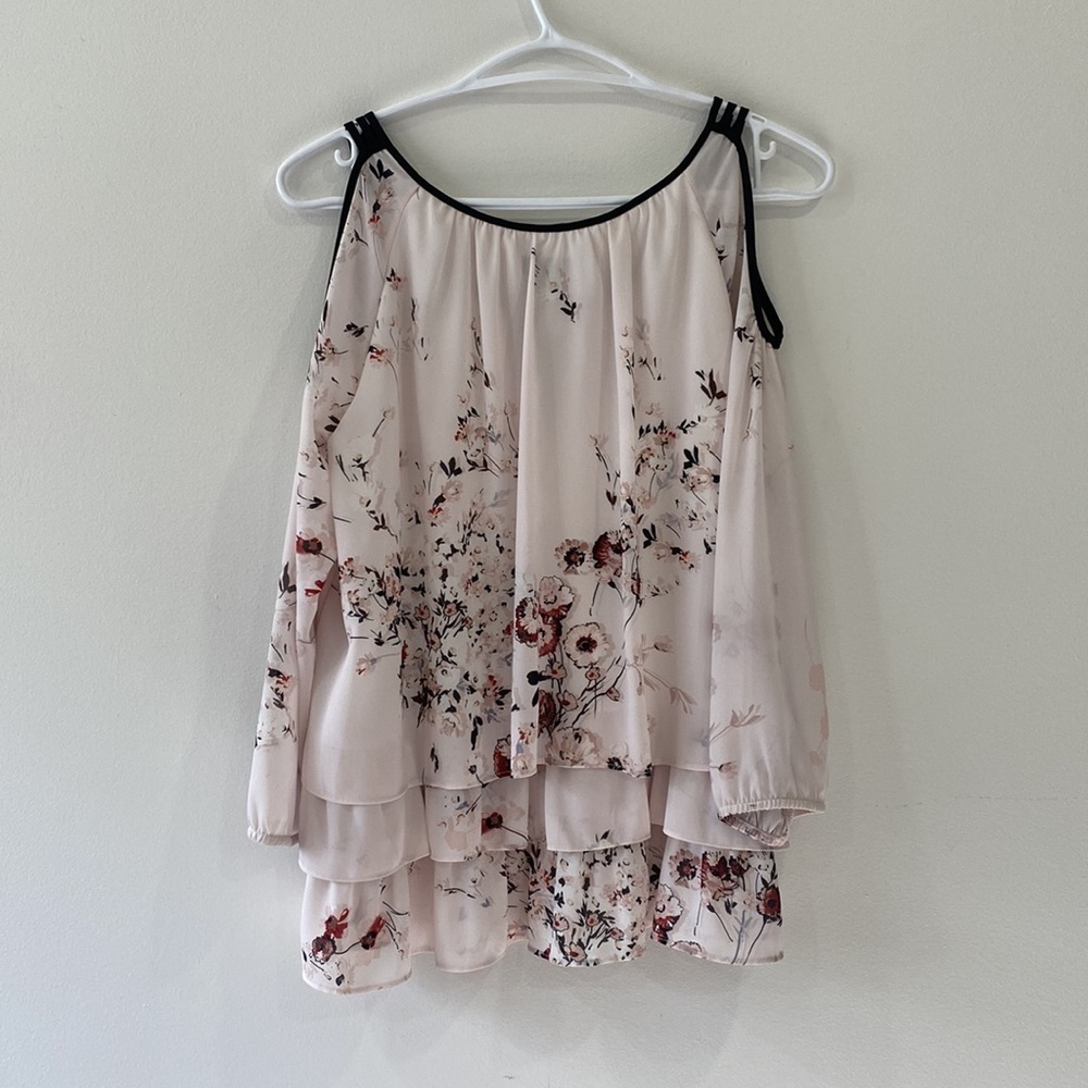 Joseph Ribkoff Cold Shoulder Dusty Rose Quarter Sleeve Top - Picture 11 of 13